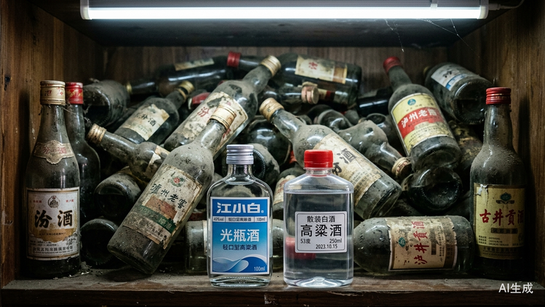 超市货架上,摆满了三四年前的白酒